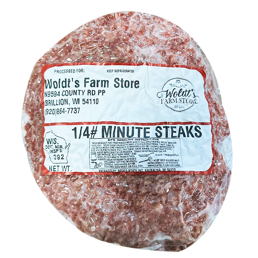 Minute Steaks - 1/4 lb. - 4 Per Package – FarmFreshXpress - Local Food ...