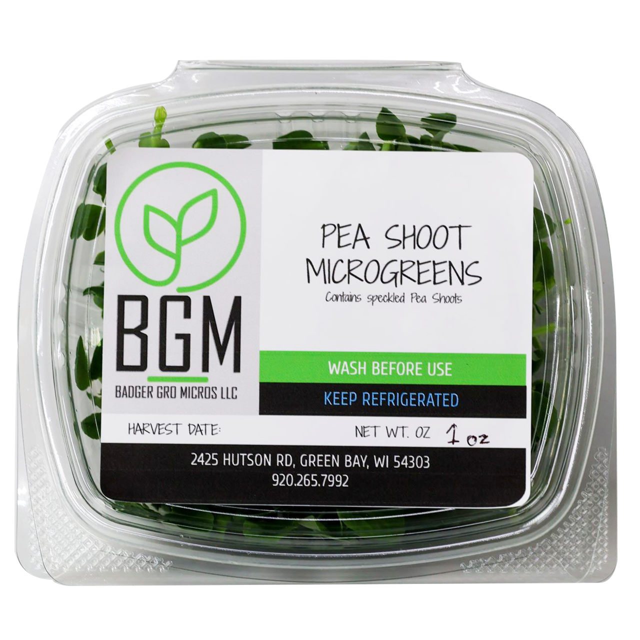 Pea Shoots Microgreens - Precut